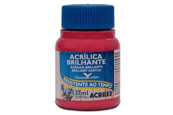 TINTA ACRILICA BRILHANTE ACRILEX  37ML ROSA ESCURO 